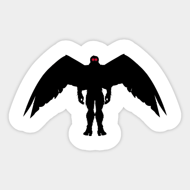 Mothman Sticker by Wickedcartoons